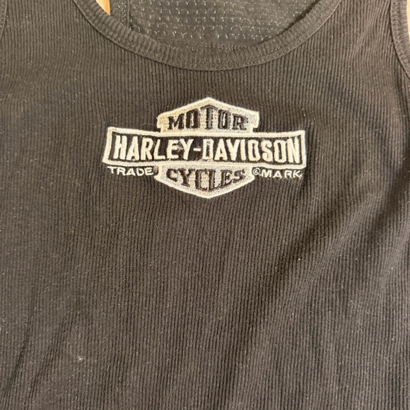 Vintage Harley Davidson Sequin Tank top - Picture 2 of 6